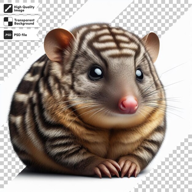 PSD a picture of a rat with a face that says gecko