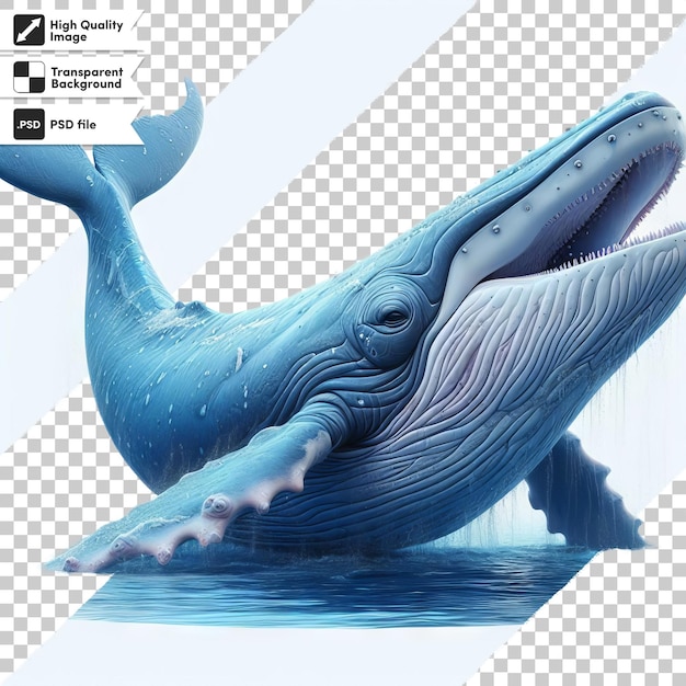 PSD a picture of a whale that has a whale on it