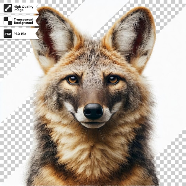 PSD Рисунок волка с надписью 