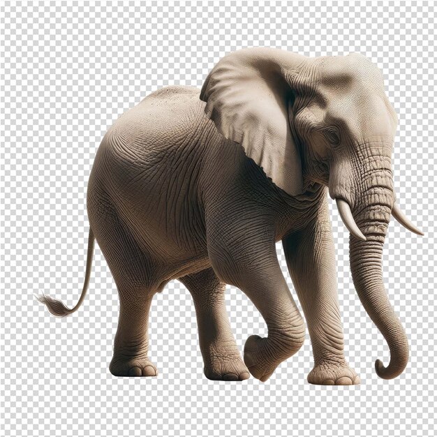 PSD a picture of an elephant with a tusk on it