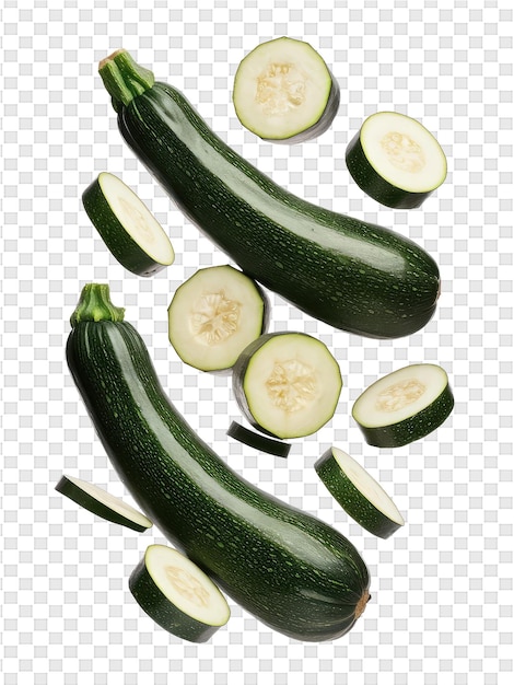 PSD zucchini라는 단어가 새겨진 zucchini의 그림