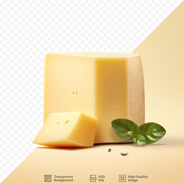 PSD チーズとラベルが貼られたチーズ。