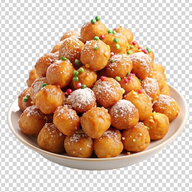 PSD a pile of motichoor laddu on transparent background