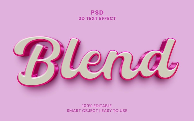 a pink background with the word blend on it