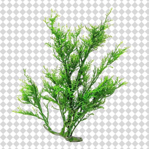 PSD 체크 된 배경 에 초록색 잎 을 가진 식물