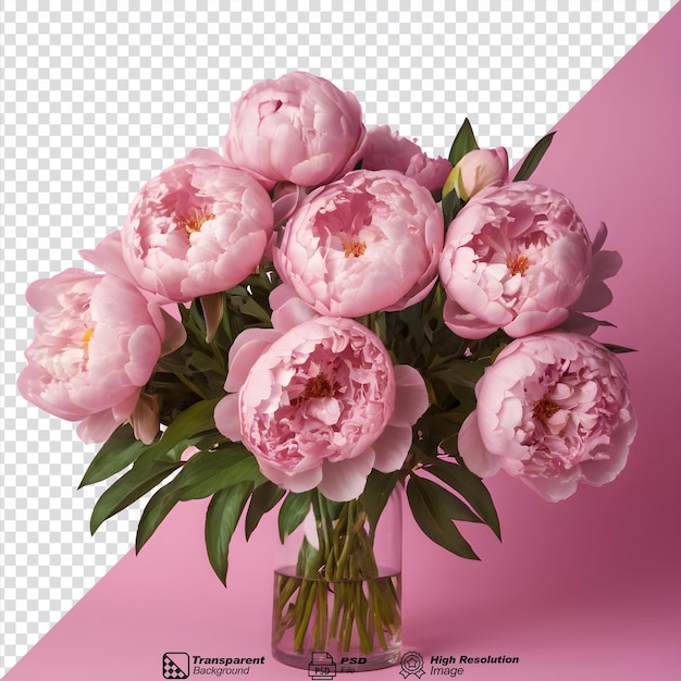 PSD 분홍색 피오니 (pink peonies) 라고 불리는 꽃 가게의 포스터