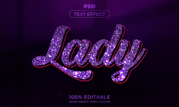 a poster for a ladybird special with purple glitter