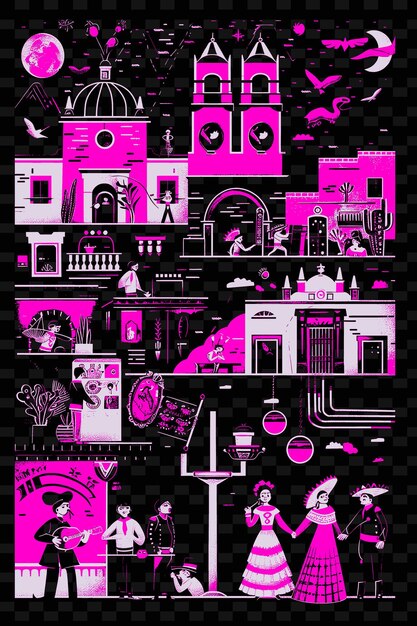 PSD '핑크 하우스'라는 쇼의 포스터