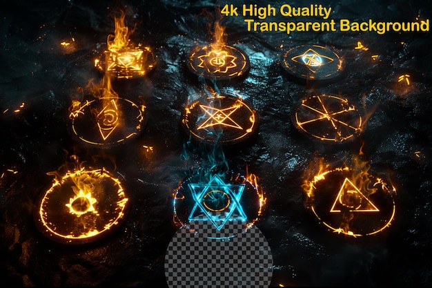 a poster of a firework case with a flame on it