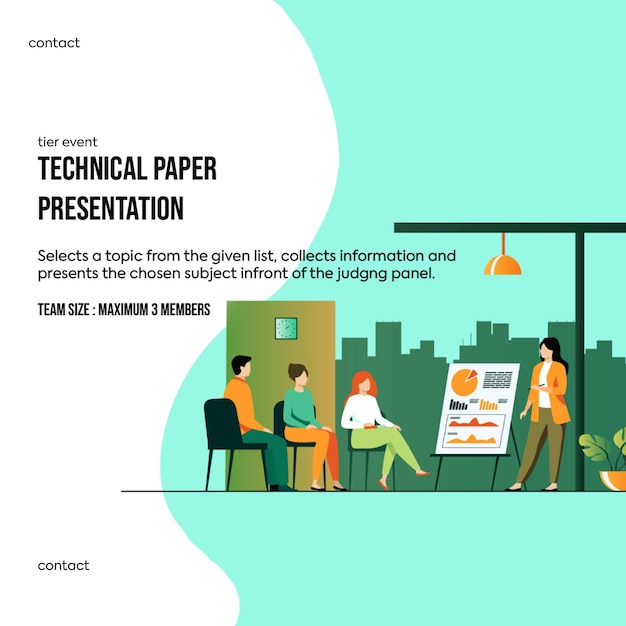 a poster that says technology on it