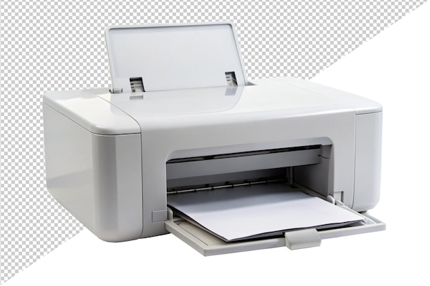 a printer that has a paper on it