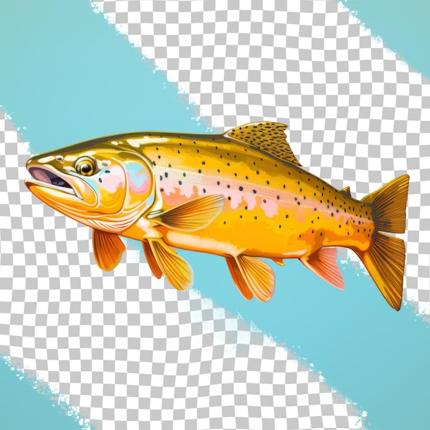 PSD a rainbow trout picture of a brown trout