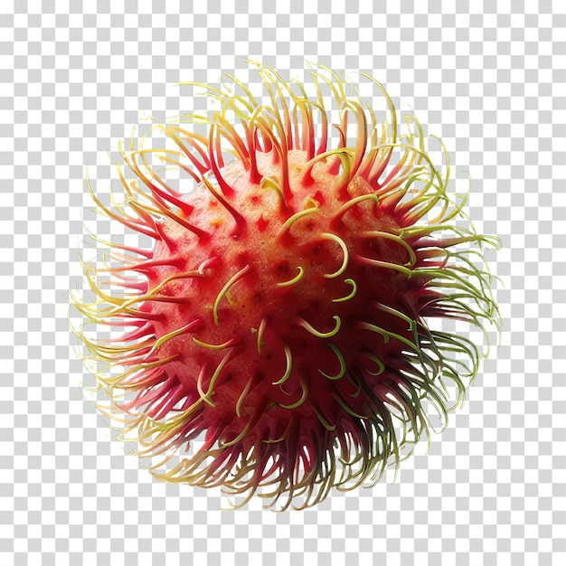 PSD a rambutan fruit transparent background