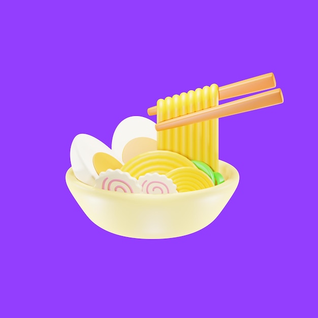 PSD ラーメンの 3 d アイコン イラスト