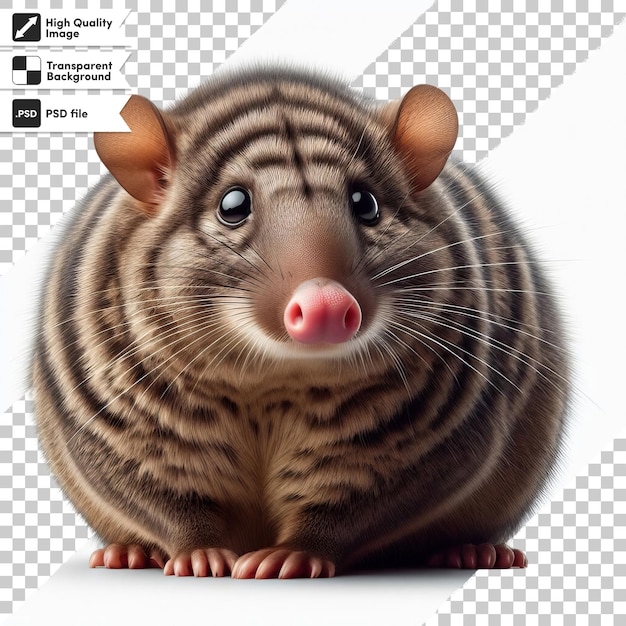 PSD a rat with a nose that says a rat on it