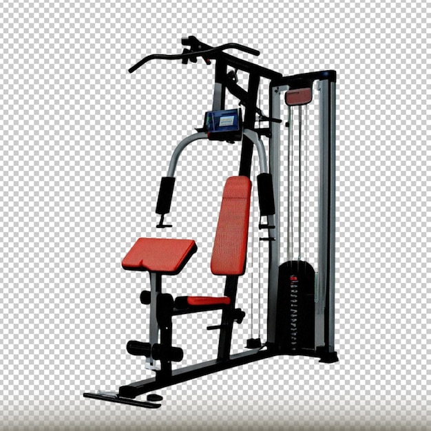 a red chair with the words quot gym quot on it