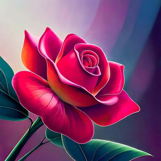 PSD psd 사진과 함께 빨간 사랑의 장미 꽃