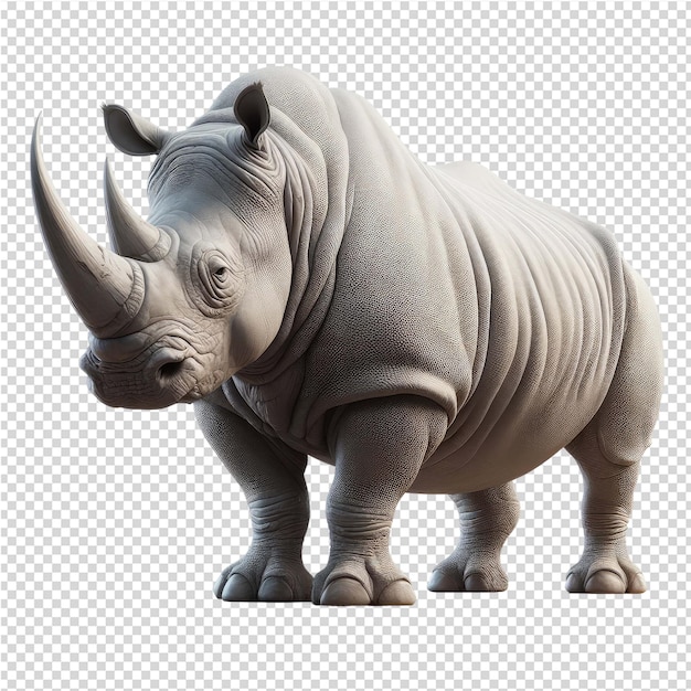 PSD Носорог с носорогом на голове