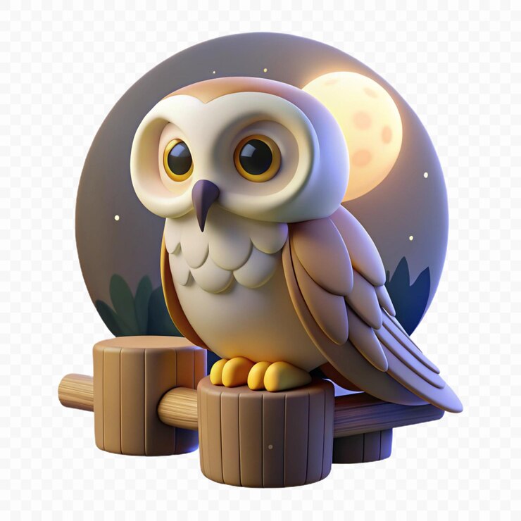 a round ball with a owl on it