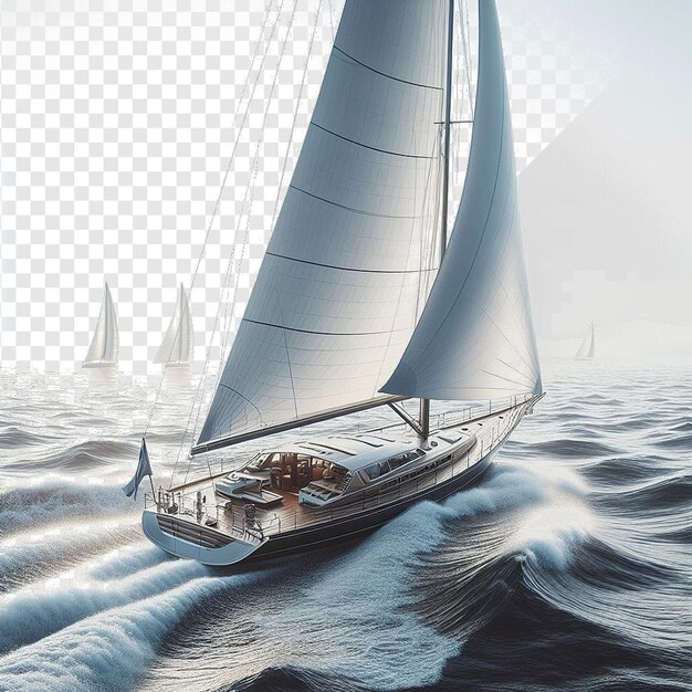 PSD 透明な背景の帆船