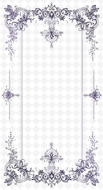 白い背景の紫色の花のセット