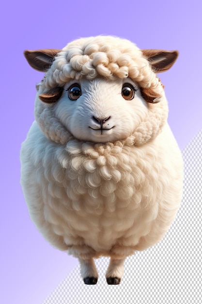 顔が茶色で前面に白い羊がいる羊