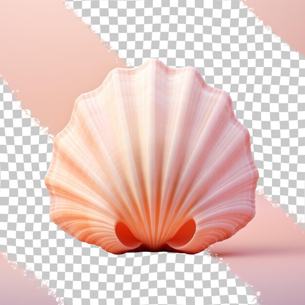 PSD a shell with a pink background and the word shell on the bottom