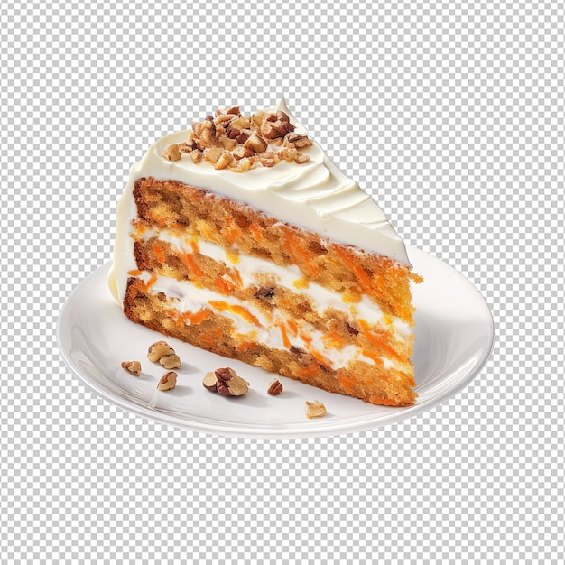 PSD 白い背景のカラートケーキのスライス
