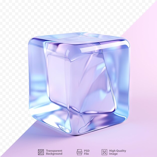 PSD 透明な背景に小さな氷