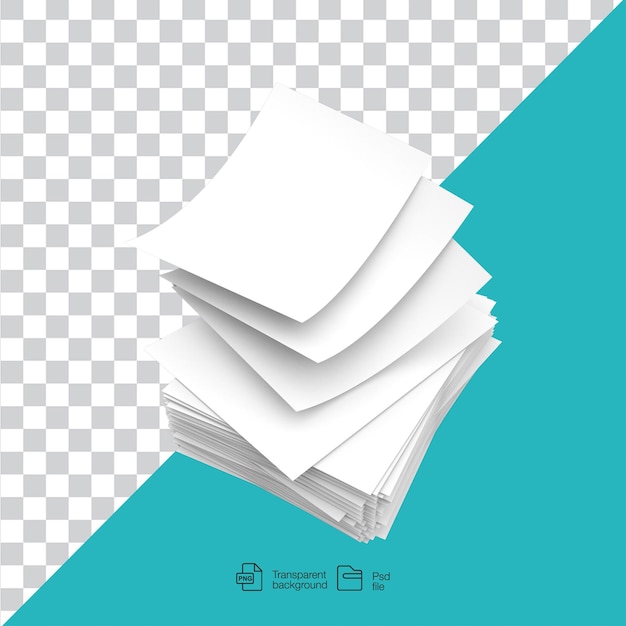 a stack of blank white paper sheets