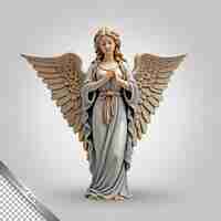 PSD Статуя ангела со словом 