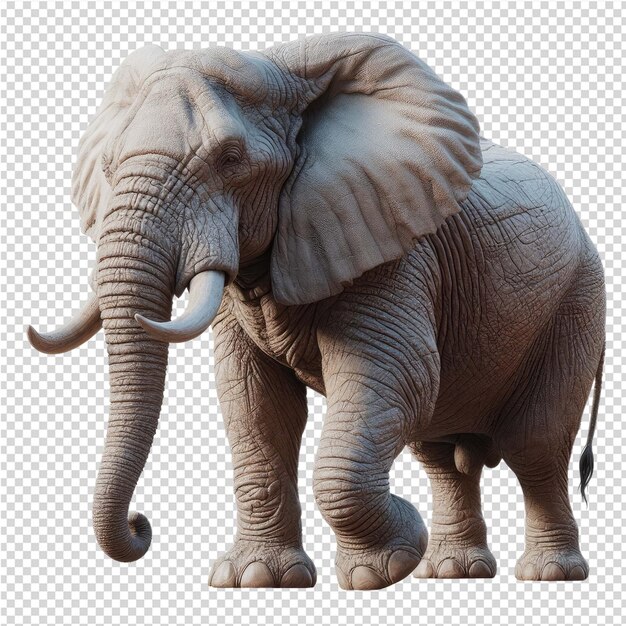 PSD Статуя слона с клыками на нем