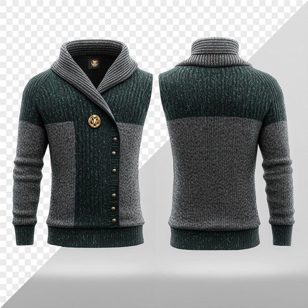 a sweater with a button on the front and the buttons on the front