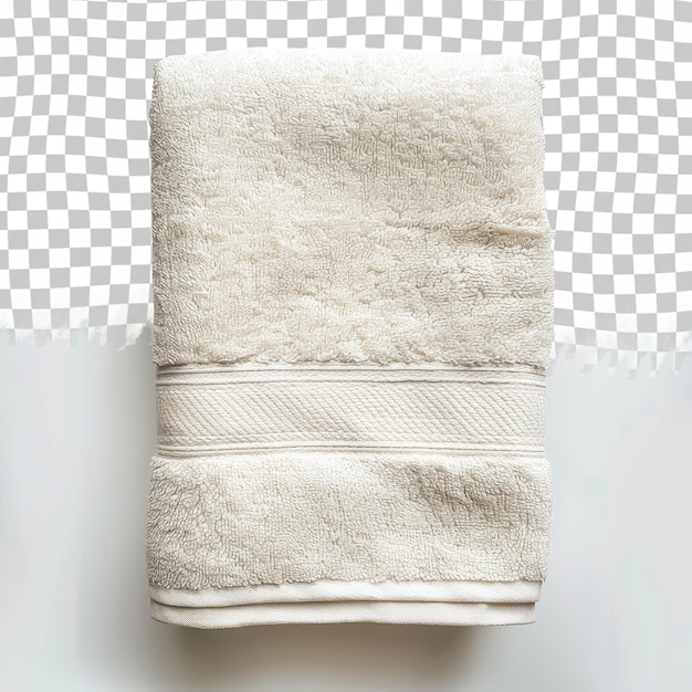 PSD a towel that is white with a black stripe