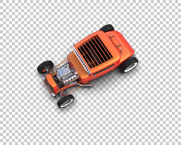 a toy car with a black grill on the side