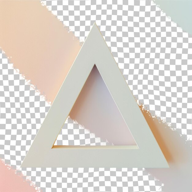 a triangle is on a white background with a triangle on the bottom