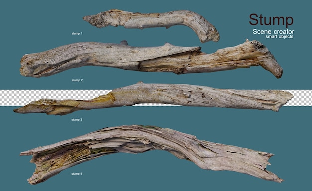 PSD いろいろな切り株