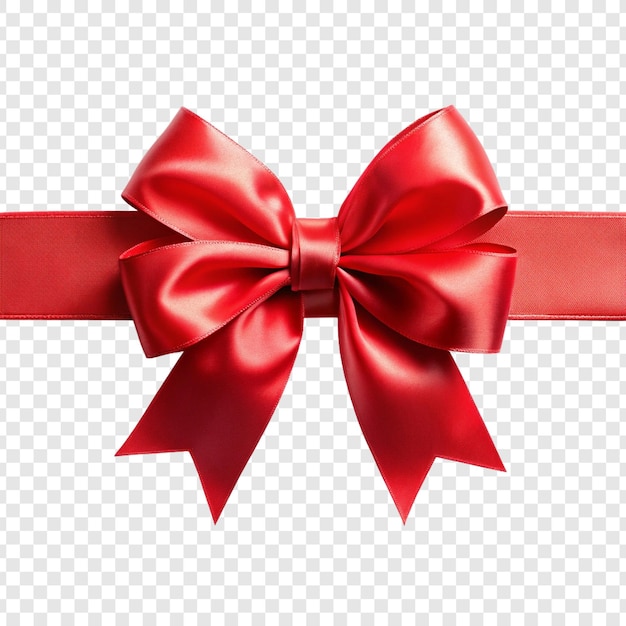 A vibrant red bow with a shiny satin texture perfect for gifts and special occasions