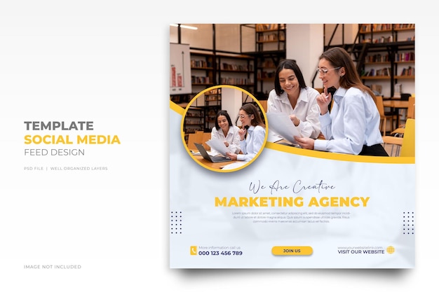 a web page for a social media agency