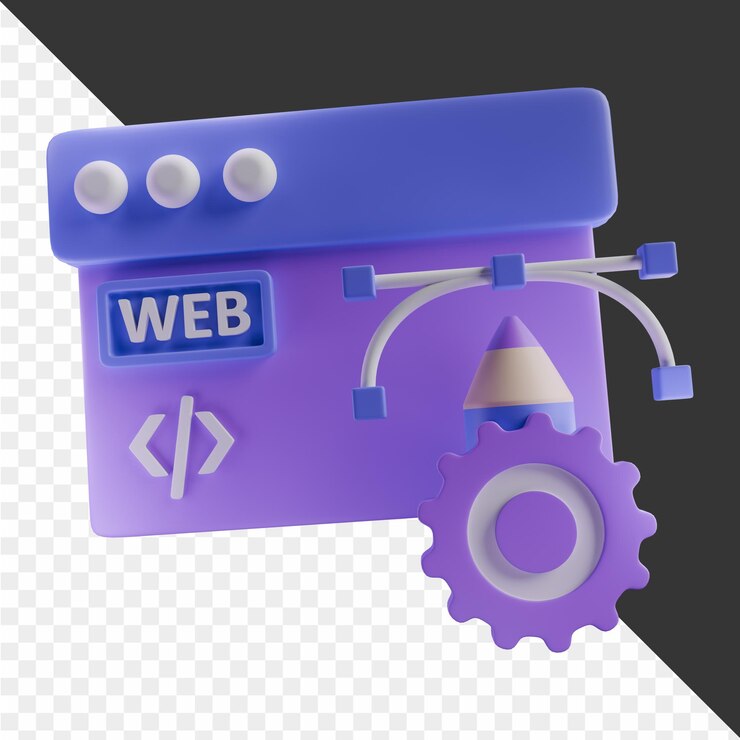 PSD a web page that says web on it