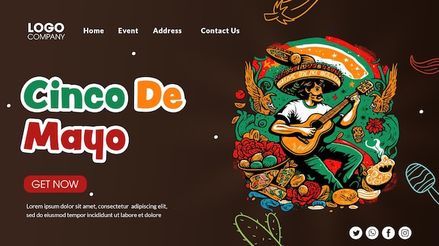 Cinco De Mayo 웹 사이트.