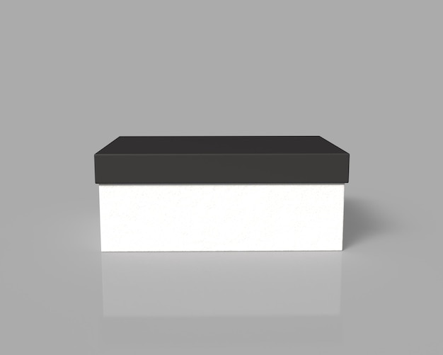 a white box with a black top that says  a  box  on it