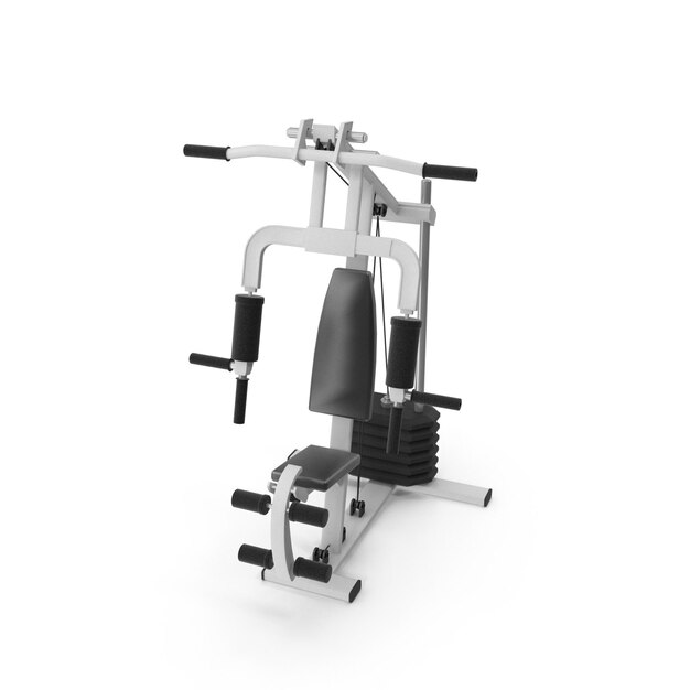 a white object with a black and white background that has a black wheel on it