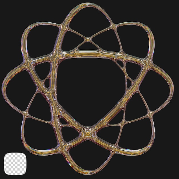 a white object with a gold design is shown in the middle
