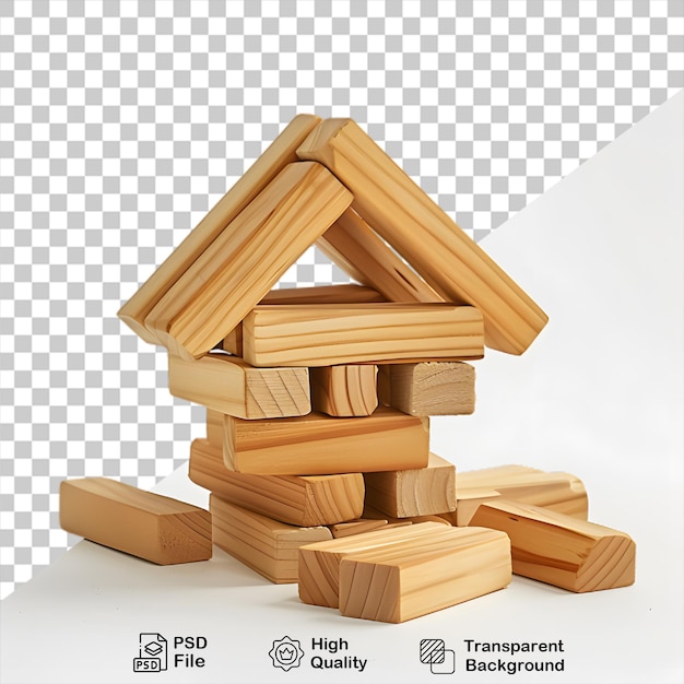 PSD 透明な背景の木製の家
