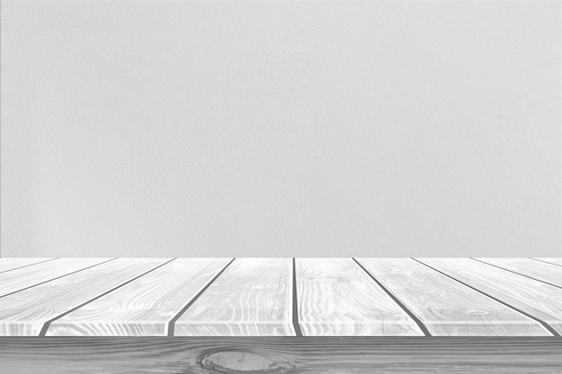 テキスト用の空白スペースのある木製のテーブル木製製品の背景のモックアップpsd