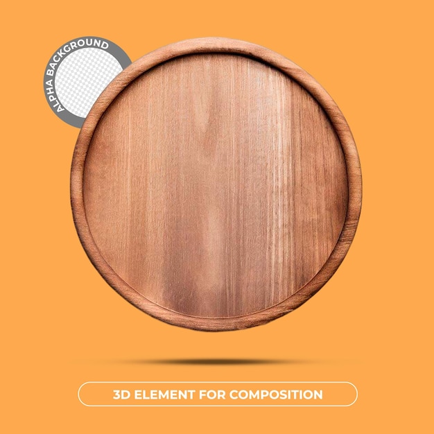 A wooden tray with the title'element for composition '