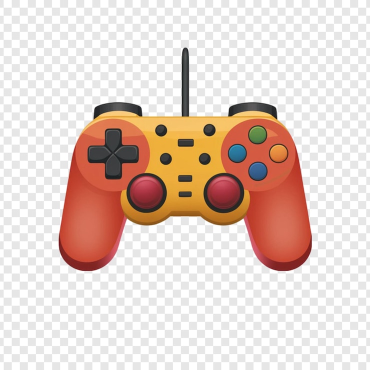 PSD a yellow controller for the game
