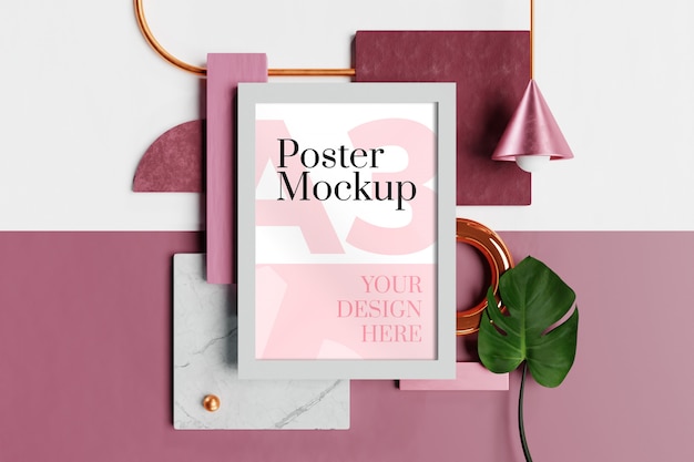 PSD a3 poster mockup