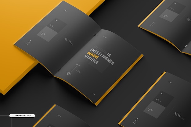 Brochure a4 a5 catalogo rivista mockup